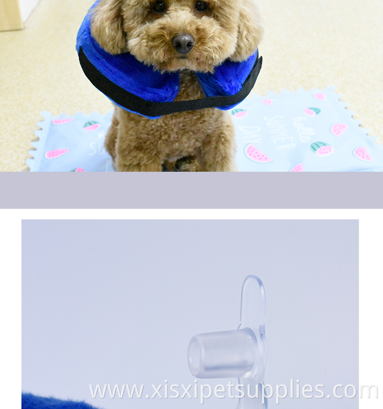Dog Cat Protective Inflatable Collar Soft Pet Recovery Collar Does Not Block Vision E-Collar